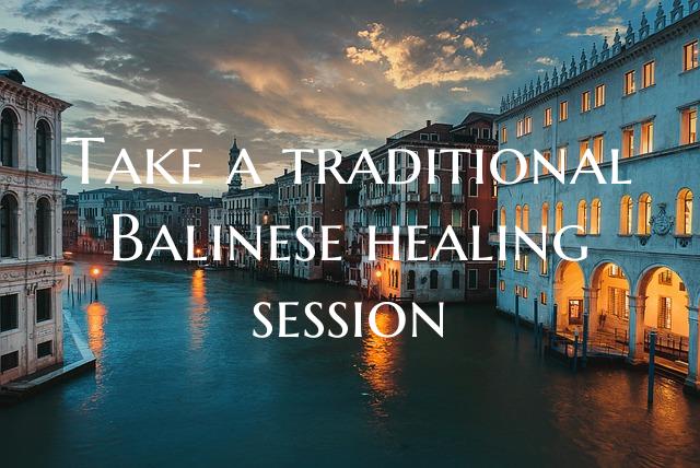 Take a traditional Balinese healing session