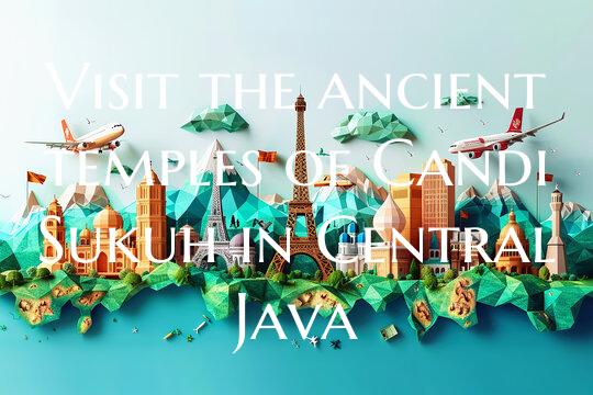 Visit the ancient temples of Candi Sukuh in Centra...